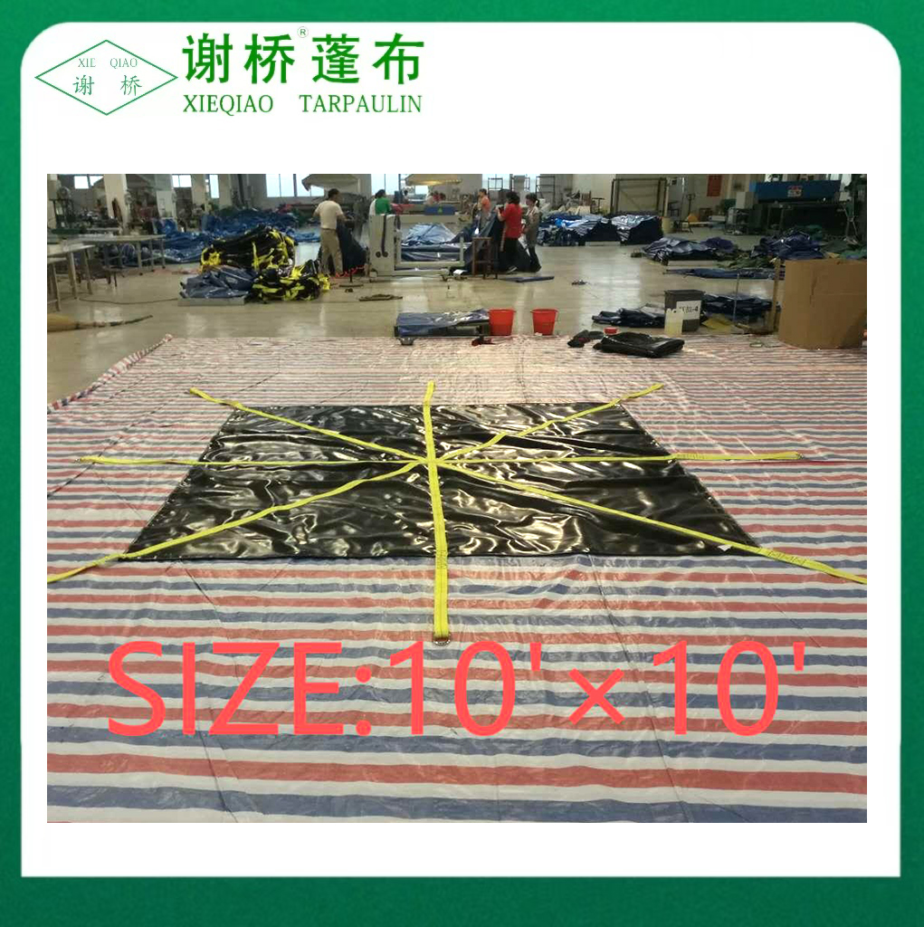 10 "x10"破片を持ち上げる防水シート